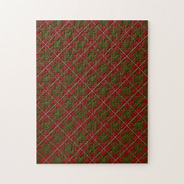 Hay Clan Tartan Plaid Pattern Jigsaw Puzzle (Vertical)
