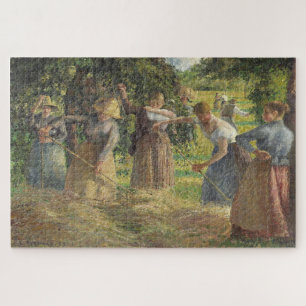 Hay Harvest at Éragny (1901) – Camille Pissarro Jigsaw Puzzle