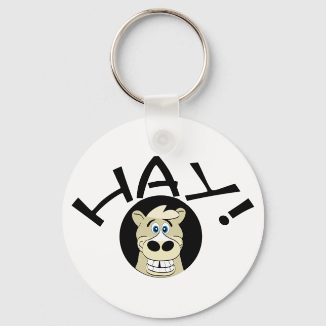 Hay Horse Keychain (Front)