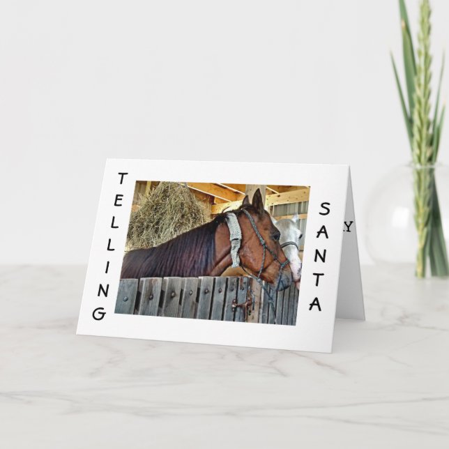 HAY, MISTLETOE / "YOU" IS ALL I WANT FOR CHRISTMAS HOLIDAY CARD (Front)