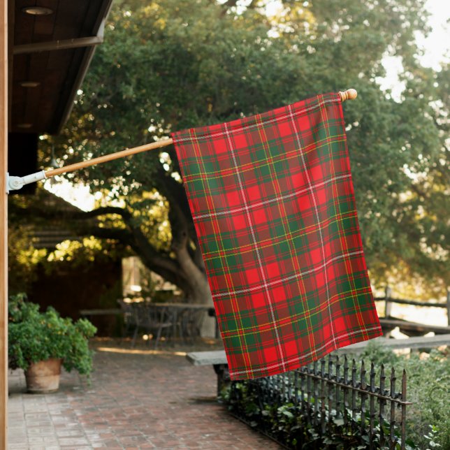 Hay Modern Clan Tartan House Flag (In SItu)