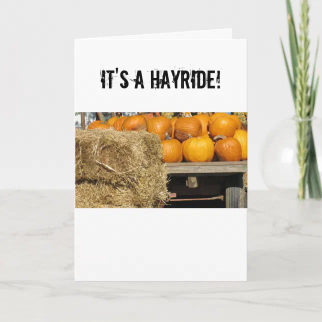 Hay Ride Evite Hay Ride Invitation | Zazzle