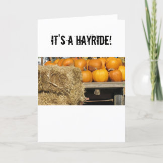 Hay Ride Invitation