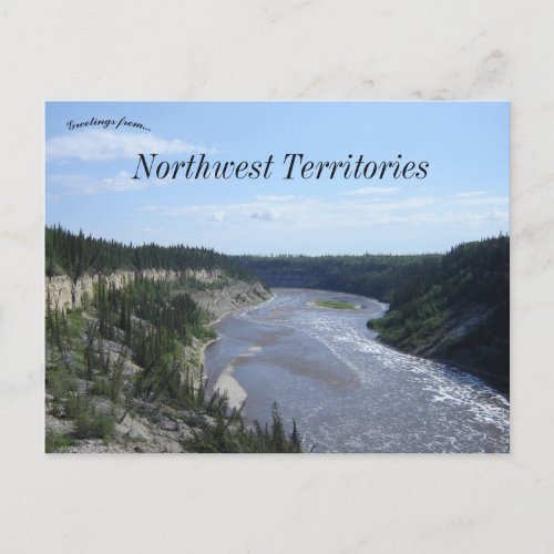 Hay River Gorge Northwest Territories Postcard