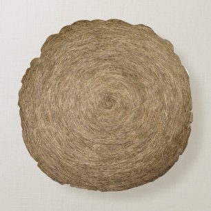 Hay Roll Round Pillow