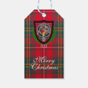 Hay Scottish Clan Tartan & Crest Gift Tags