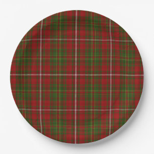 Hay Scottish Clan Tartan Plaid Pattern Paper Plates