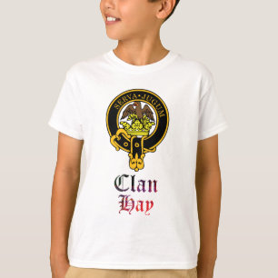 Hay scottish crest and tartan clan name T-Shirt