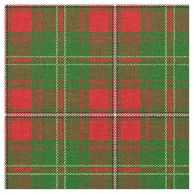 Hay Tartan Print Fabric (Close Up)