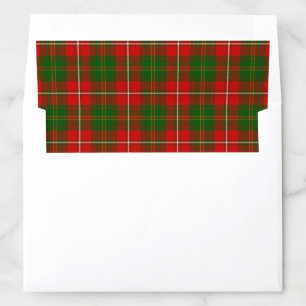 Hay tartan red green plaid envelope liner
