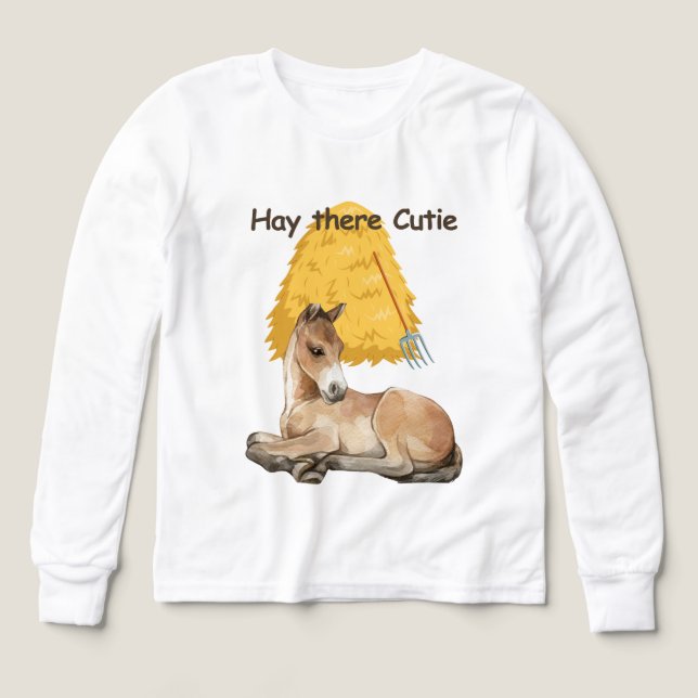 Hay There Cutie Tri-Blend Shirts (Design Front)