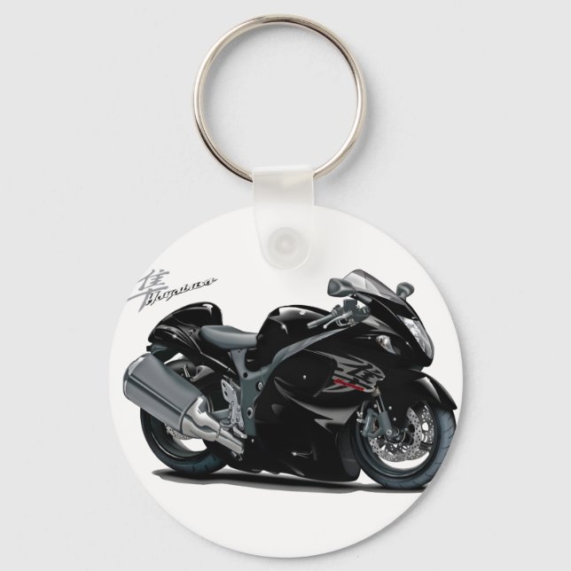 Hayabusa Black Bike Keychain (Front)