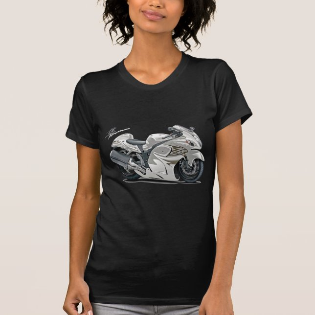 Hayabusa White Bike T-Shirt (Front)