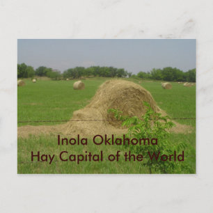 haybale, Inola OklahomaHay Capital of the World Postcard