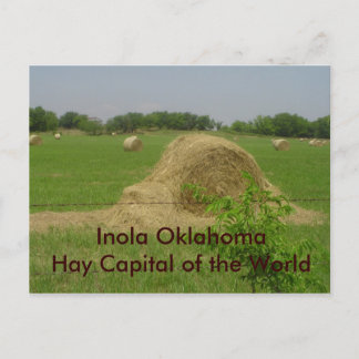haybale, Inola OklahomaHay Capital of the World Postcard