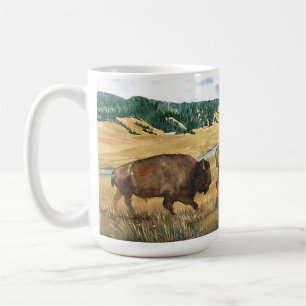 Hayden Valley Bison Yellowstone National Park Coffee Mug