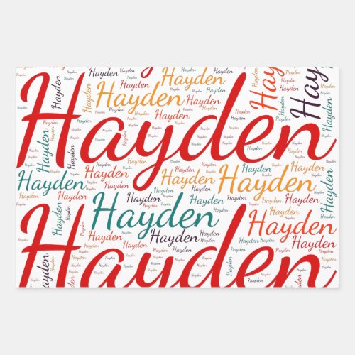 Hayden Wrapping Paper Sheets