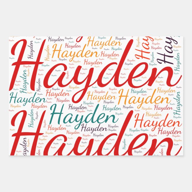 Hayden Wrapping Paper Sheets (Front)