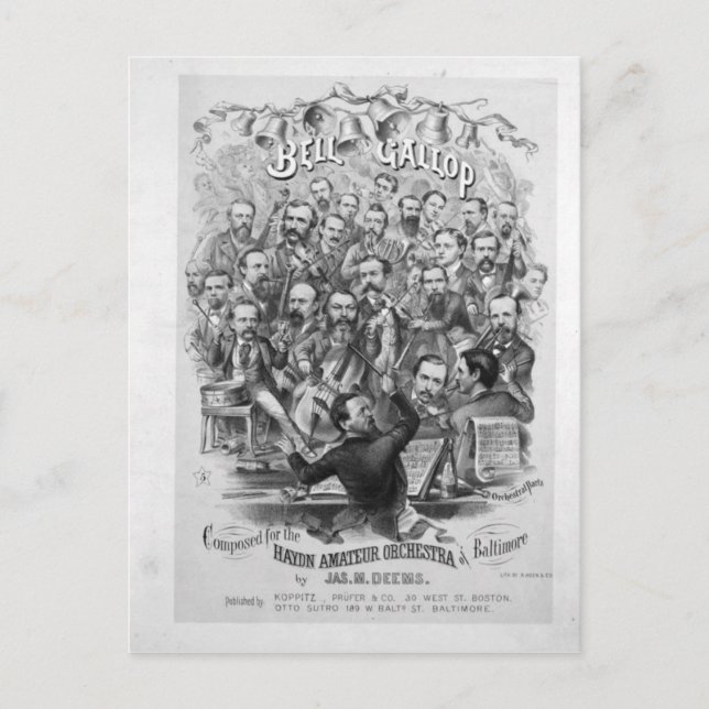 Haydn Amateur Orchestra of Baltimore Postcard (Front)