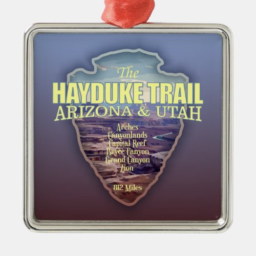 Hayduke Trail arrowhead Metal Ornament