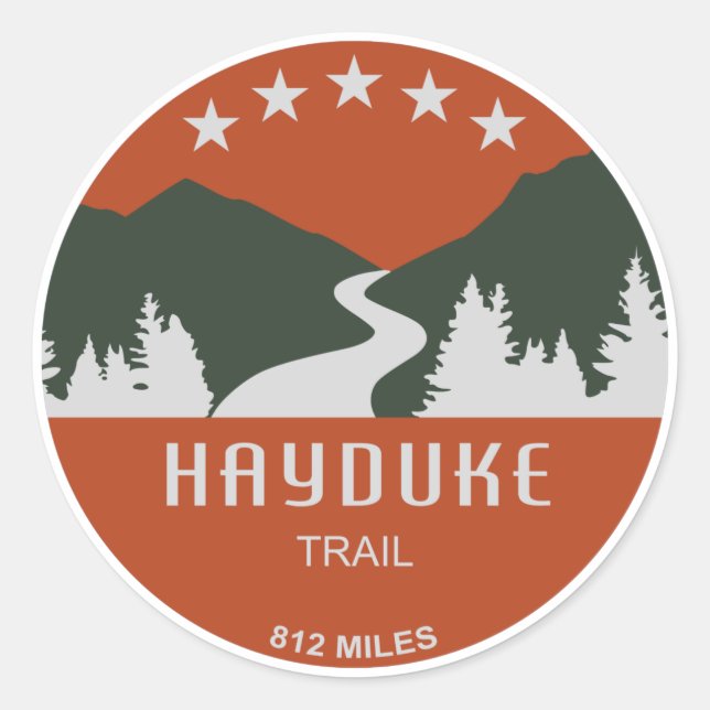 Hayduke Trail Classic Round Sticker (Front)