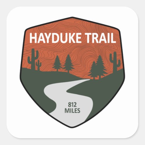 Hayduke Trail Square Sticker