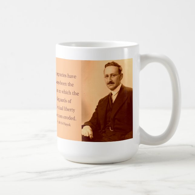 Hayek on Emergencies Coffee Mug (Right)