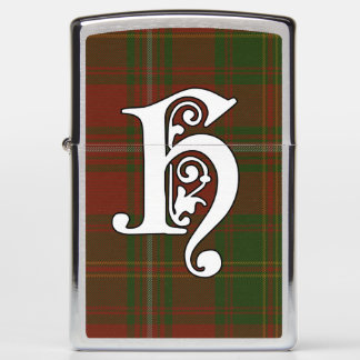Hayes Clan Tartan Monogram Zippo Lighter