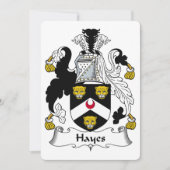 Hayes Family Crest (Front)