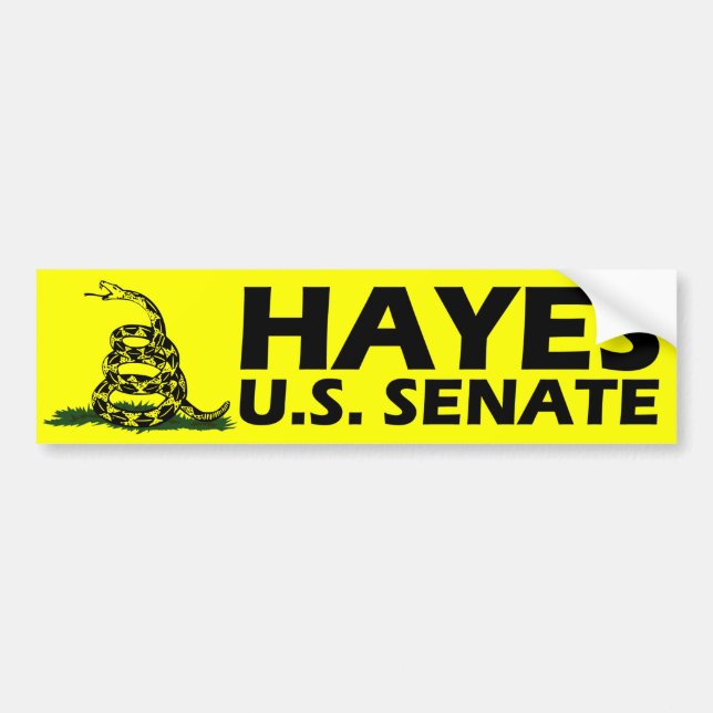 HAYES FOR U.S. SENATE Bumper Sticker (Front)