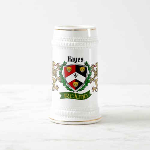 Hayes Irish Shield Beer Stein