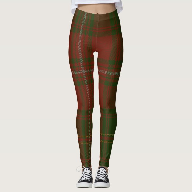 Hayes Tartan Clan Plaid Leggings (Front)