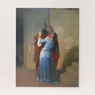 Hayez, The Kiss - Lovers, couple painting Jigsaw Puzzle
