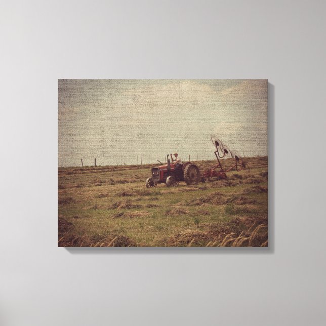 Haying Canvas Print (Front)