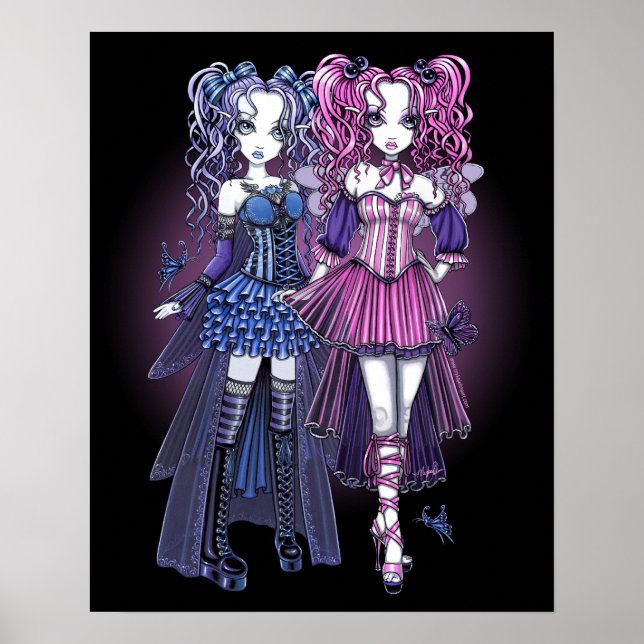 Haylee & Maegan Gothic Fairies Poster (Front)