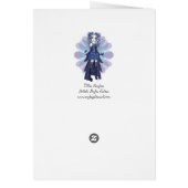 "Haylee" Purple Tattoo Butterfly Fairy Art Card (Back)
