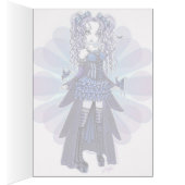 "Haylee" Purple Tattoo Butterfly Fairy Art Card (Inside (Right))