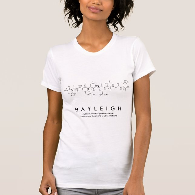 Hayleigh peptide name shirt (Front)