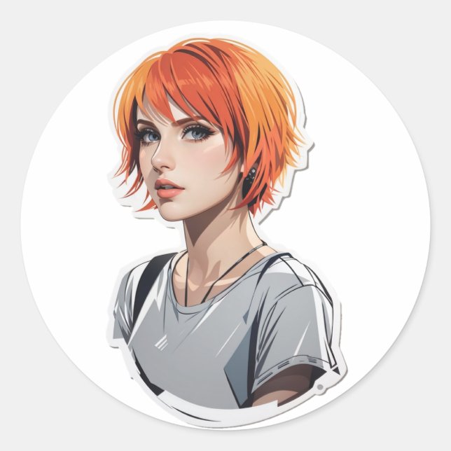 hayley williams classic round sticker (Front)