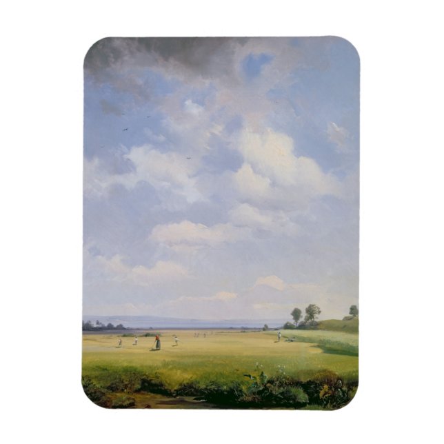 Haymaking, 1838 (oil on canvas) magnet (Vertical)