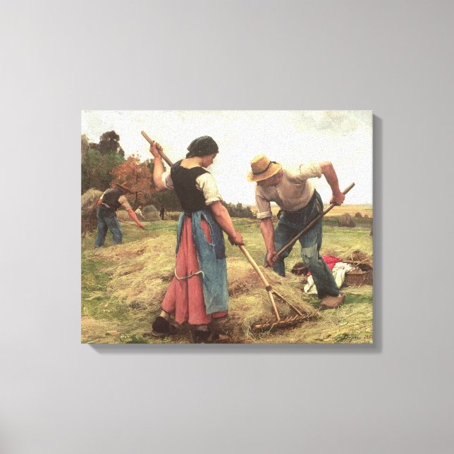 Haymaking, 1880 canvas print (Front)