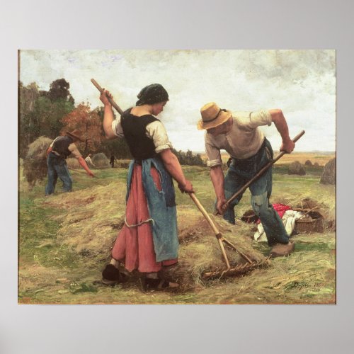 Haymaking 1880 poster