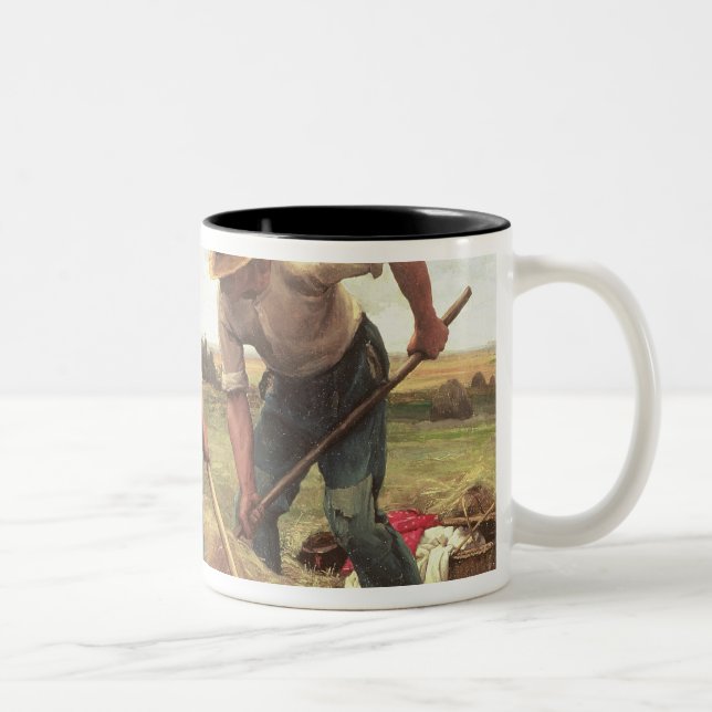 Haymaking, 1880 Two-Tone coffee mug (Right)