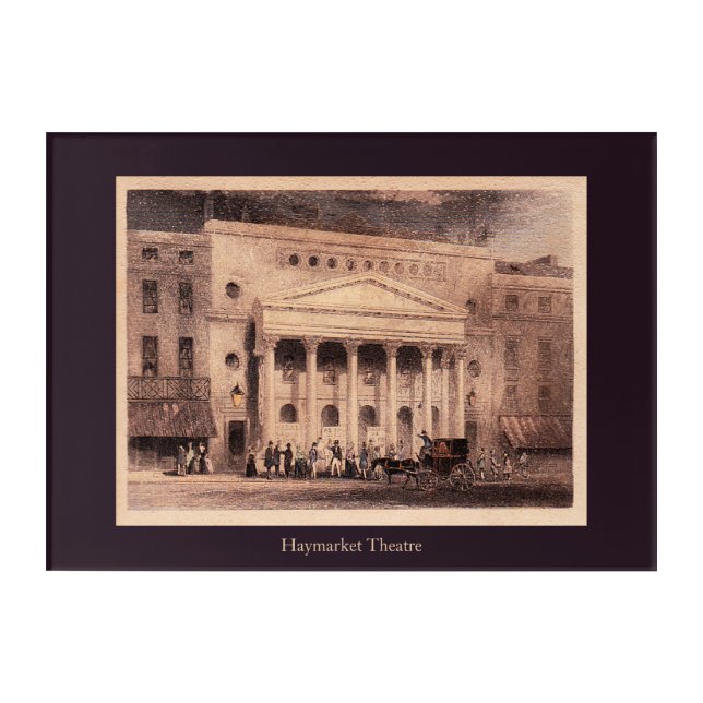 Haymarket Theatre London Acrylic Print (Front)