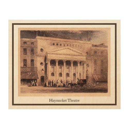 Haymarket Theatre Wood Wall Art