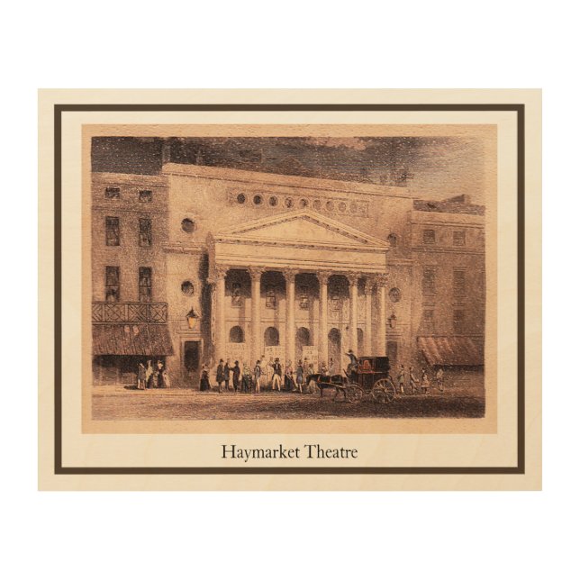 Haymarket Theatre Wood Wall Art (Front)