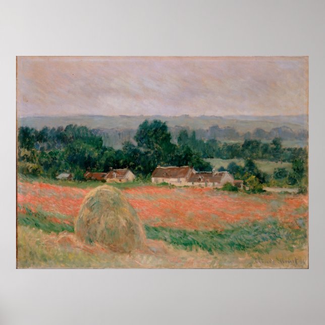 Haystack at Giverny Poster (Front)