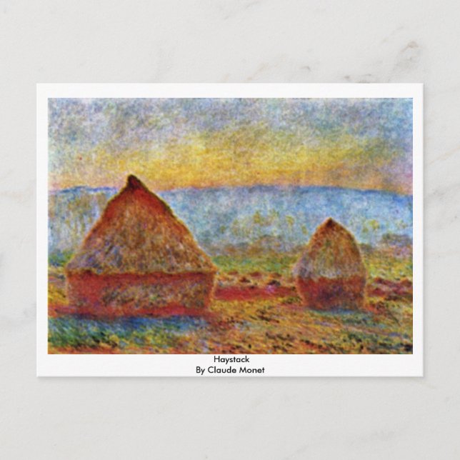 Haystack By Claude Monet Postcard (Front)