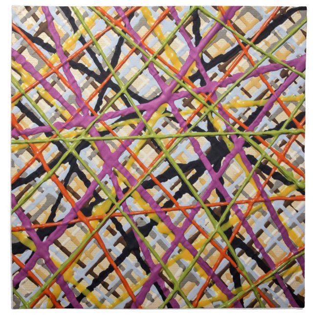 Haystack in Purple Set of 4 Dinner Napkins (Front)