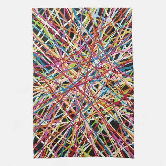Haystack in Red Kitchen Towel (Vertical)
